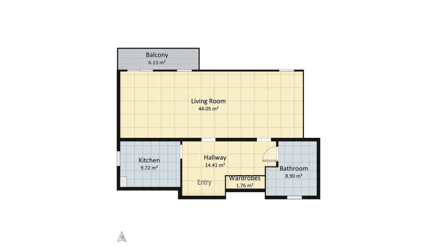 Stockholm Apartment floor plan 84.99