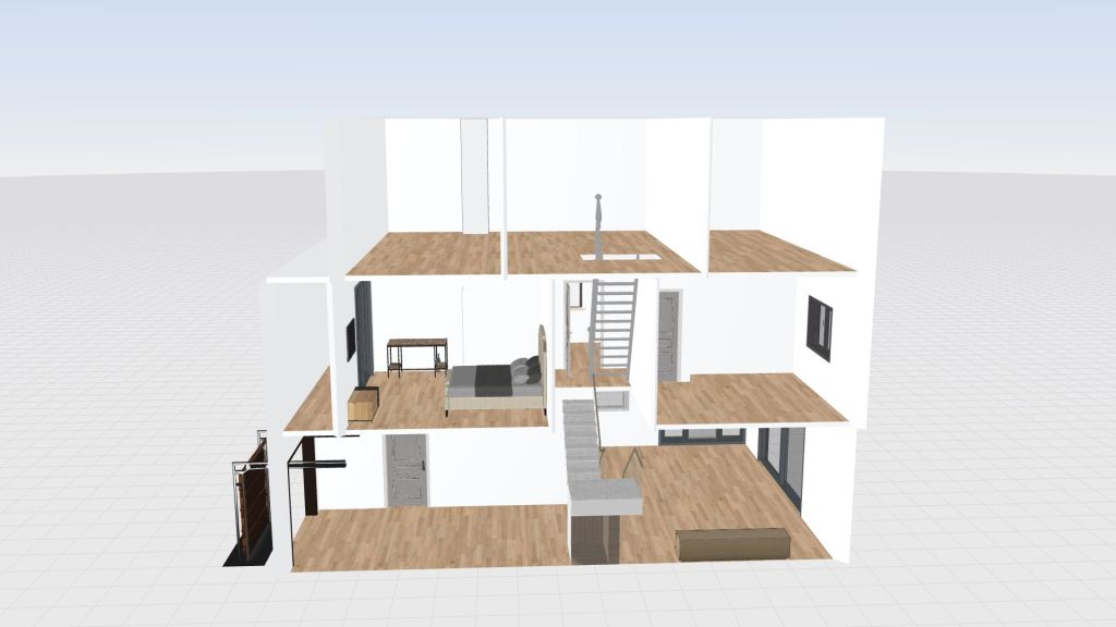 Skotniki 2.0 - wersja 2 - klatka do garderoby_copy 3d design renderings