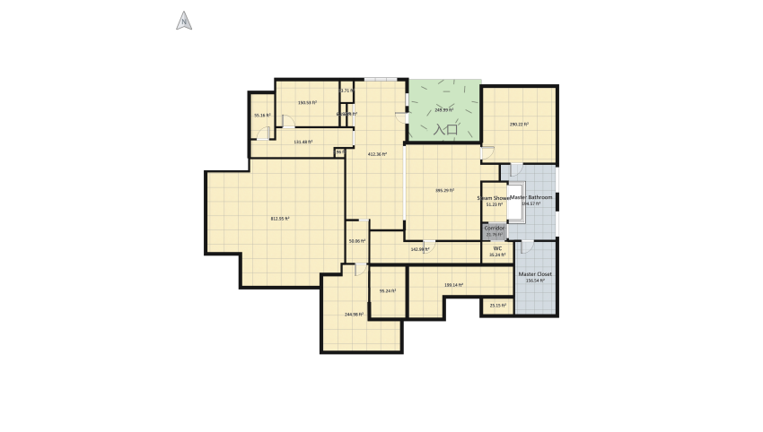 Hawkinson Kitchen floor plan 346.67