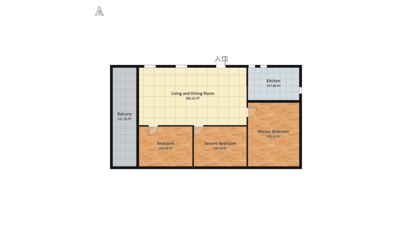 Kitchen Module floor plan 183.86