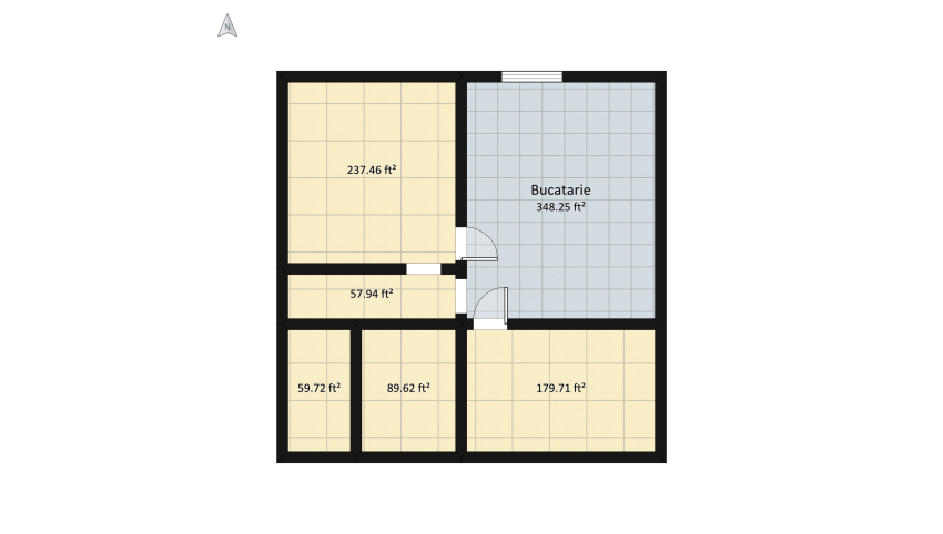 Proiect Casa Beresti (V. Stefan) floor plan 104.63