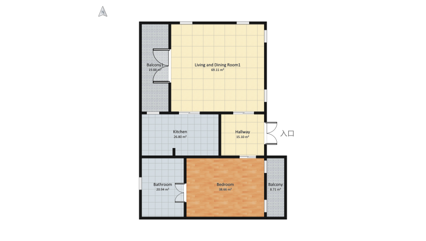 Parisian apartment: C'est La Vie! floor plan 217.7