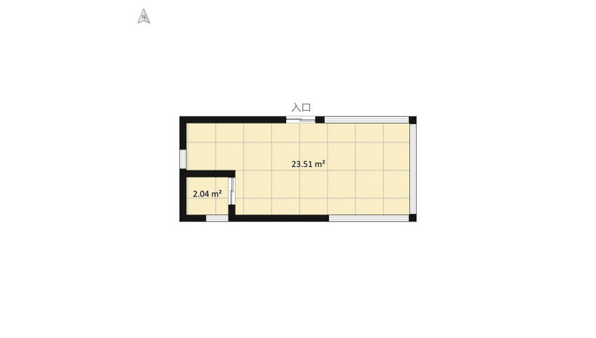 Tiny home floor plan 58.14