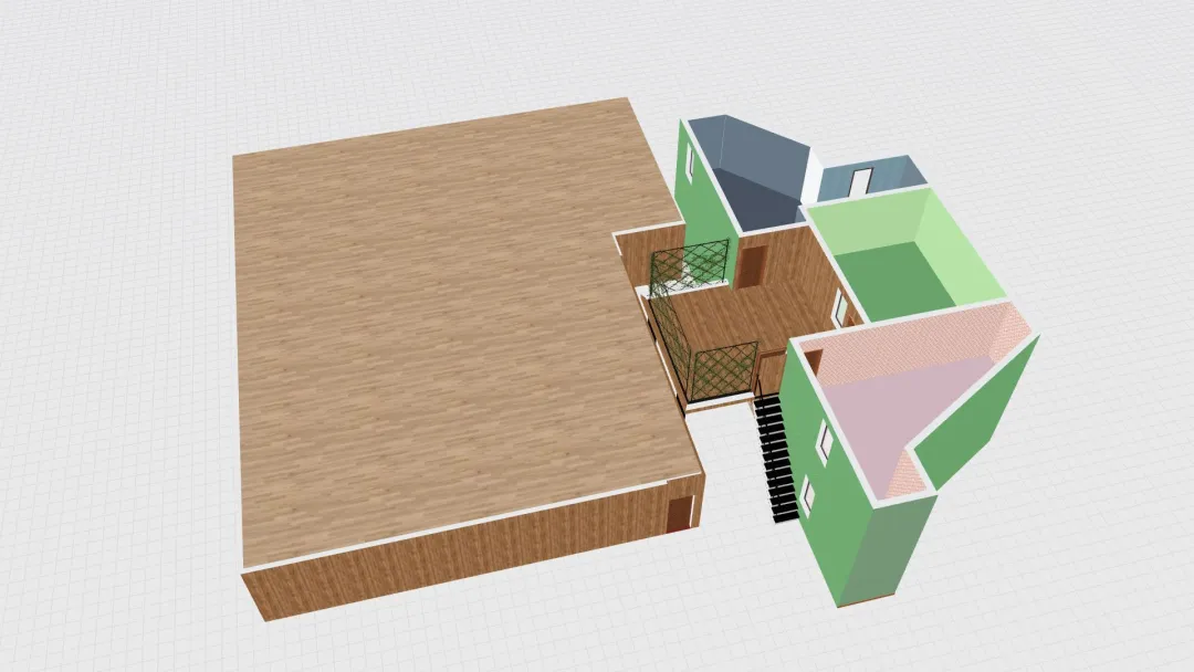 hueco pasillo 3d design renderings