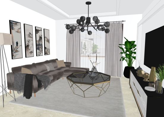 #CafeContest living room submitted 26.12.2.21 Design Rendering