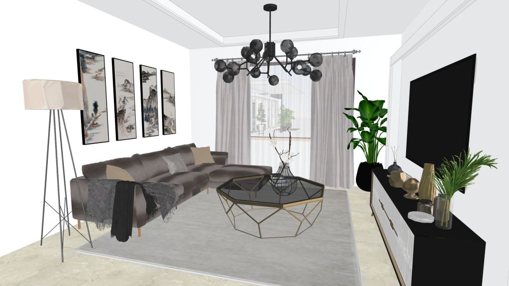 #CafeContest living room submitted 26.12.2.21 3d design renderings