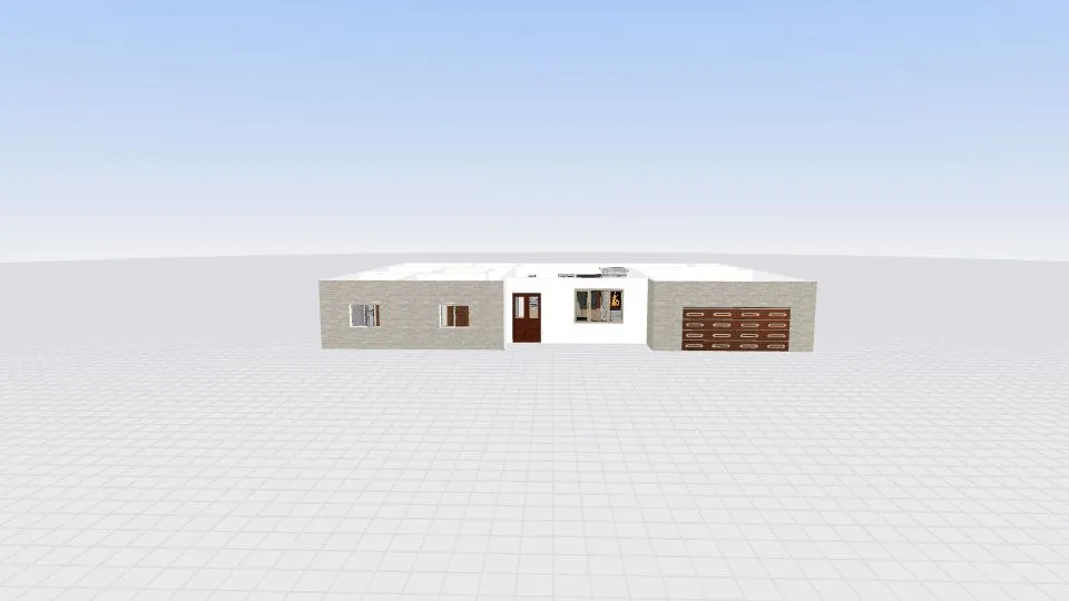 3 Bedroom Ranch 3d design renderings