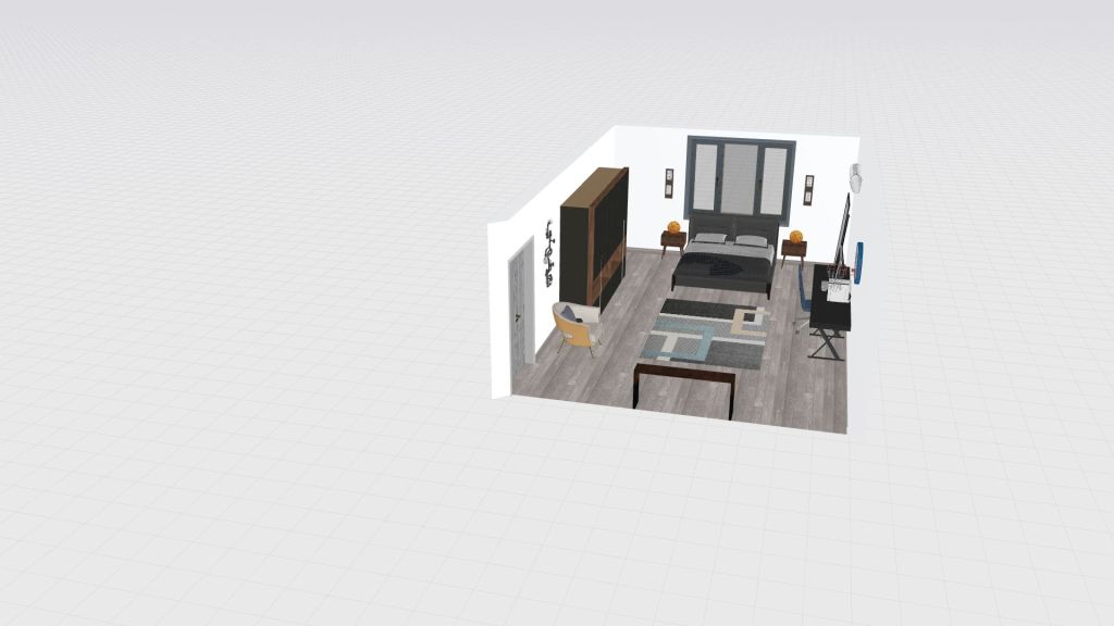Habitación del Bot 3d design renderings