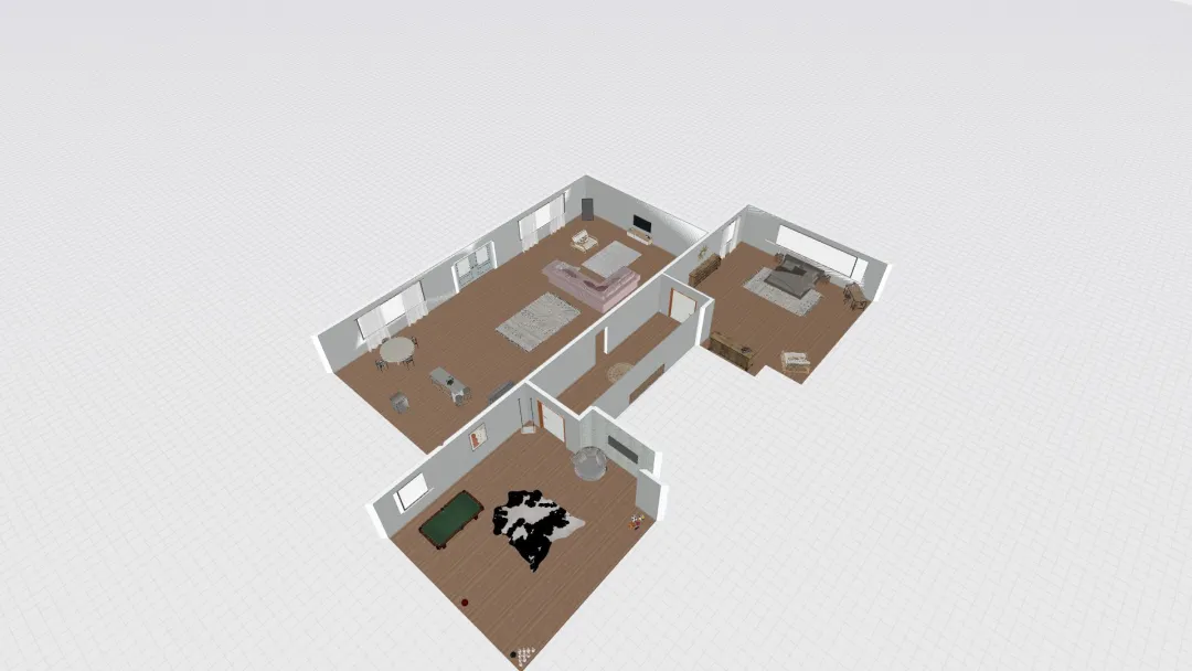 EllaR3rooms hallway 3d design renderings