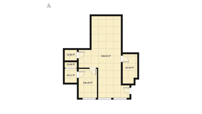 Studio Apt - Styled by Austin floor plan 84.41