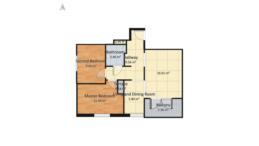 Mieszkanie Moko floor plan 69.81