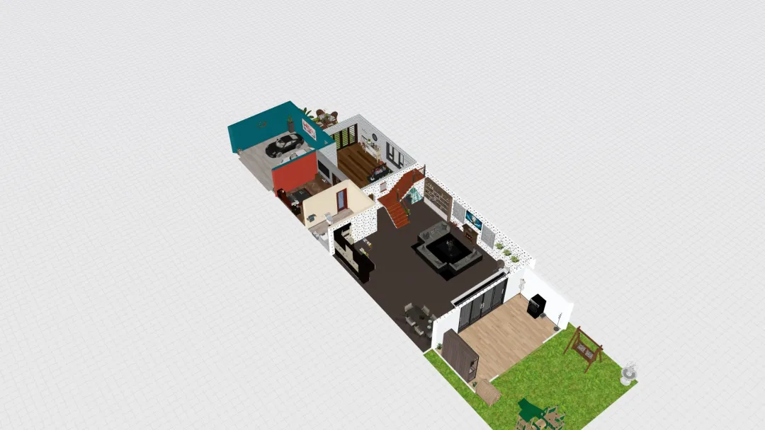 Plano de casa 3d design renderings