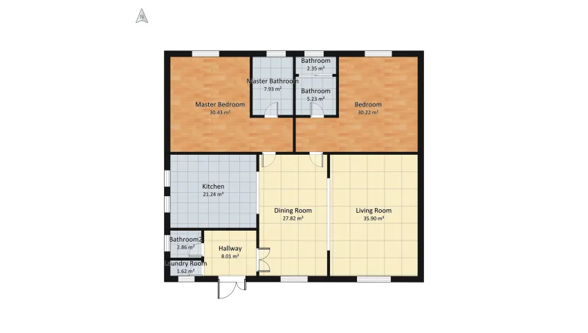 v2_House 1 kitchen floor plan 191.96