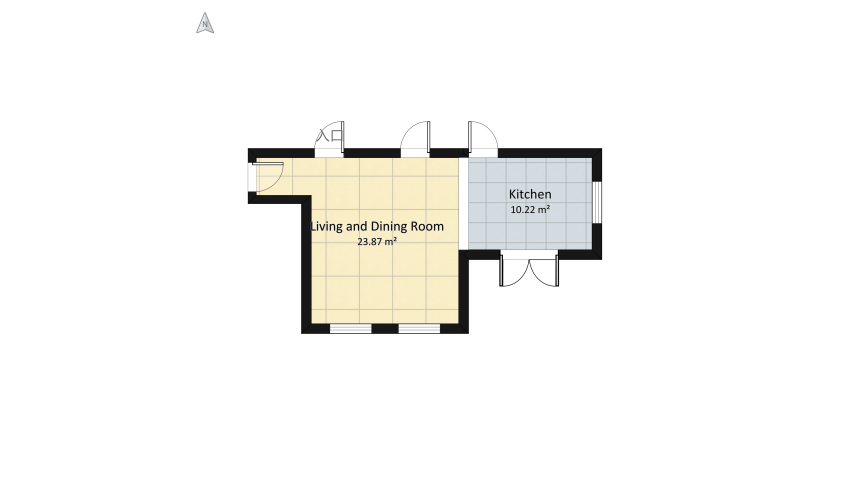 Кухня-гостинная (2 варианта) floor plan 39.32
