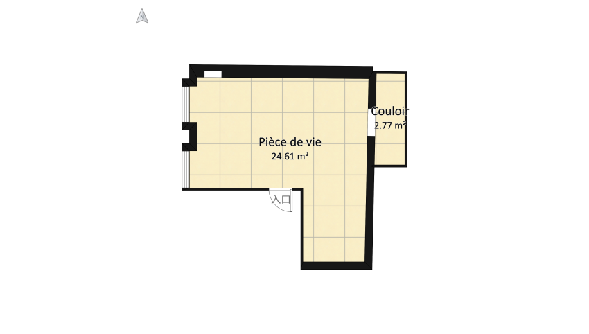 Aménagement d'une pièce de vie - Menuiserie sur-mesure floor plan 30.76