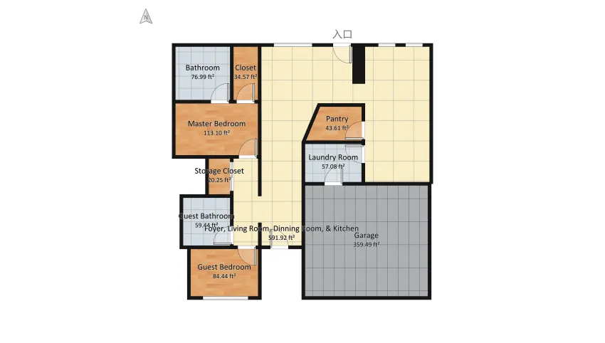Bate Dream House floor plan 147.67