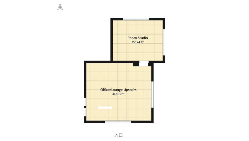 Photography Office and Studio floor plan 234.26