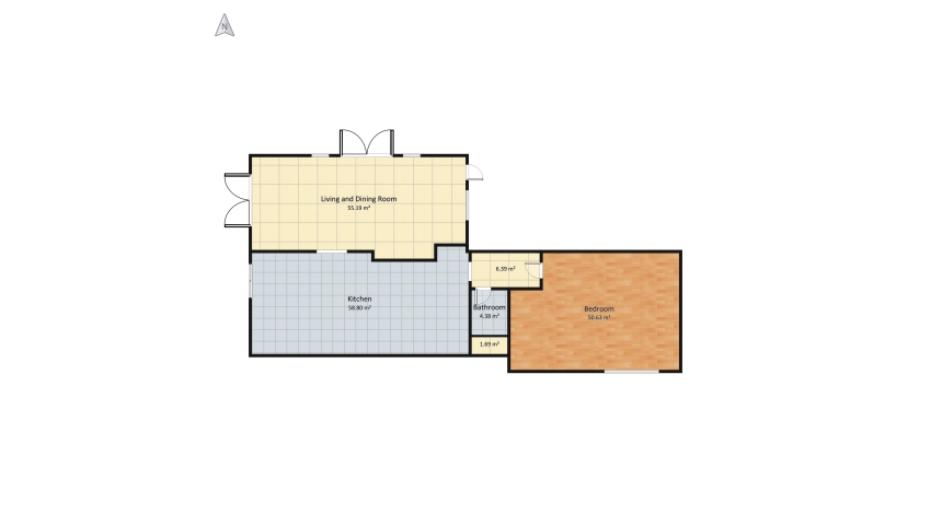 small modern chic home floor plan 186.44