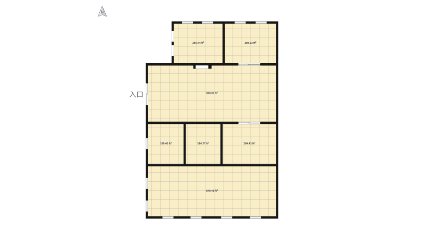Room 1- Classic Black and White floor plan 299.23