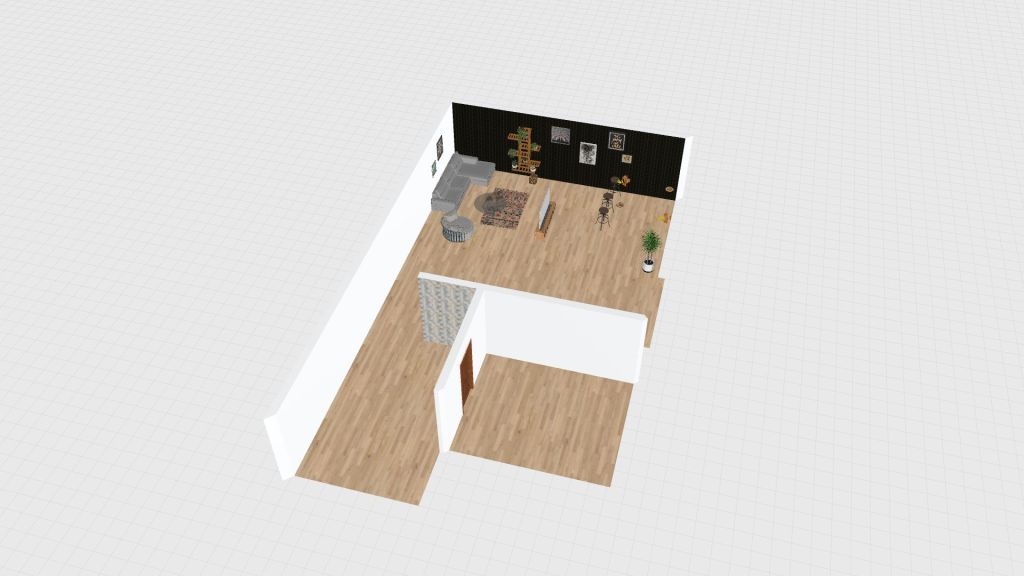 cute boho home 3d design renderings