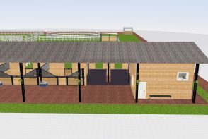 finished fancy school barn Design Rendering