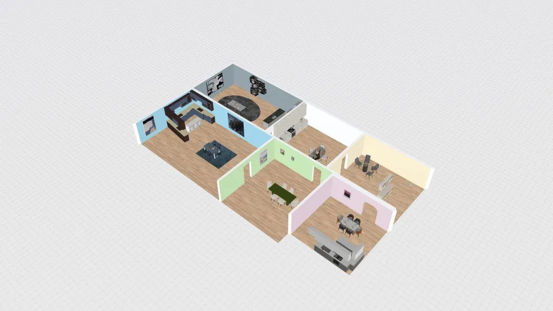 6 kitchens 3d design renderings