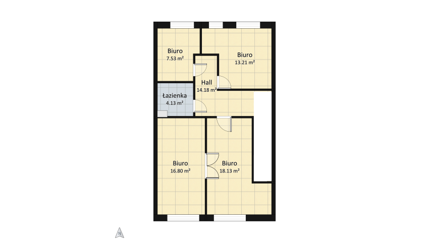 Lokal usługowy - Gandhi - mieszkanie na pokoje floor plan 147.28