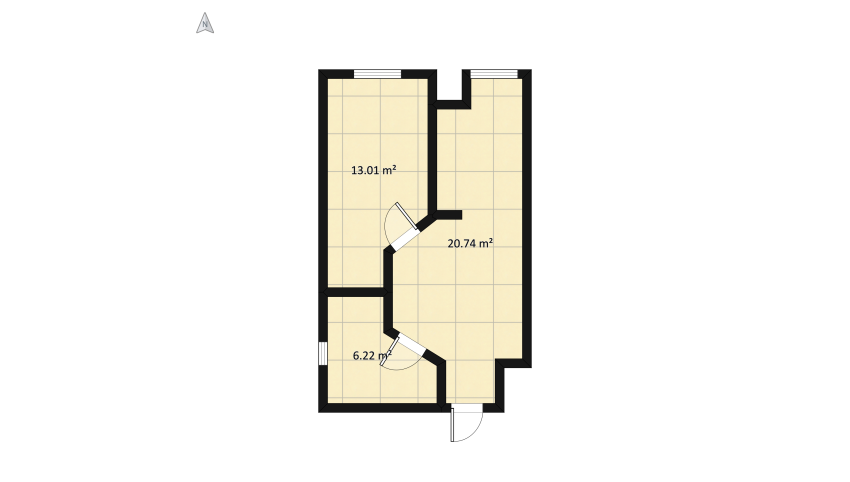 little apartment floor plan 46.25