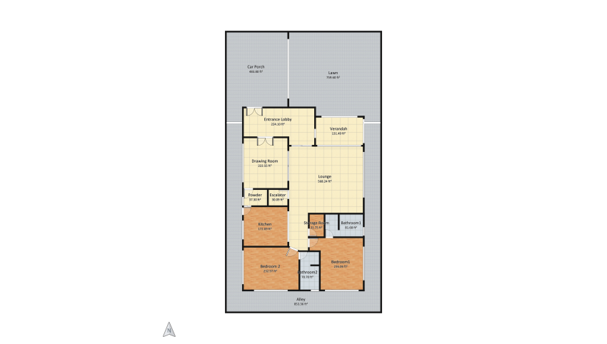 Redesigning of CDA F17 Housing Plan v6.1 (Three Bed) DD floor plan 384.29