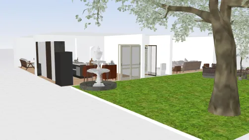 grande casa con patio