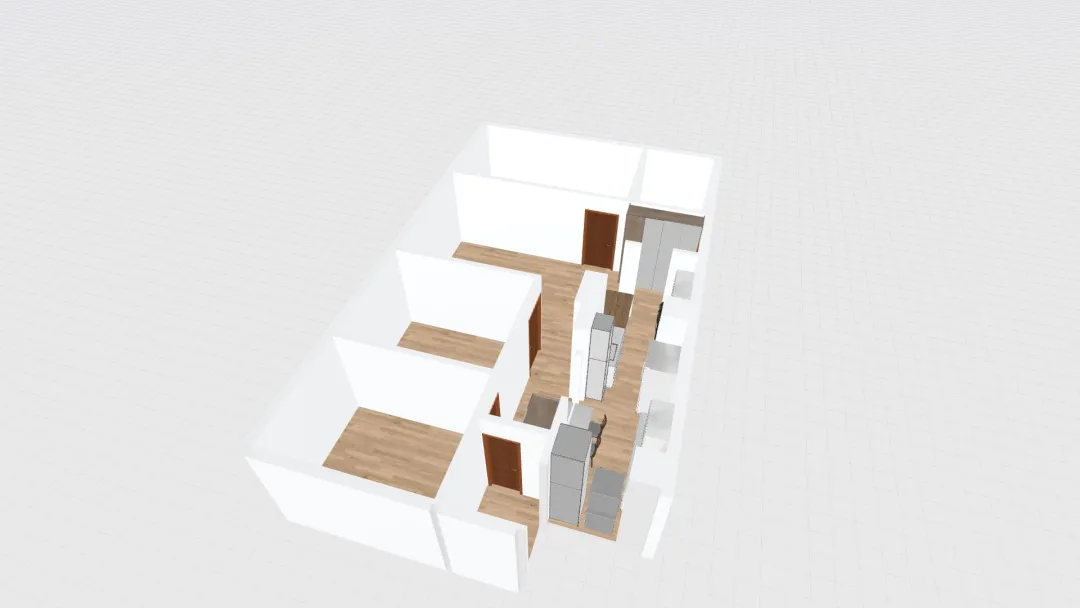 Change kitchen position 3d design renderings
