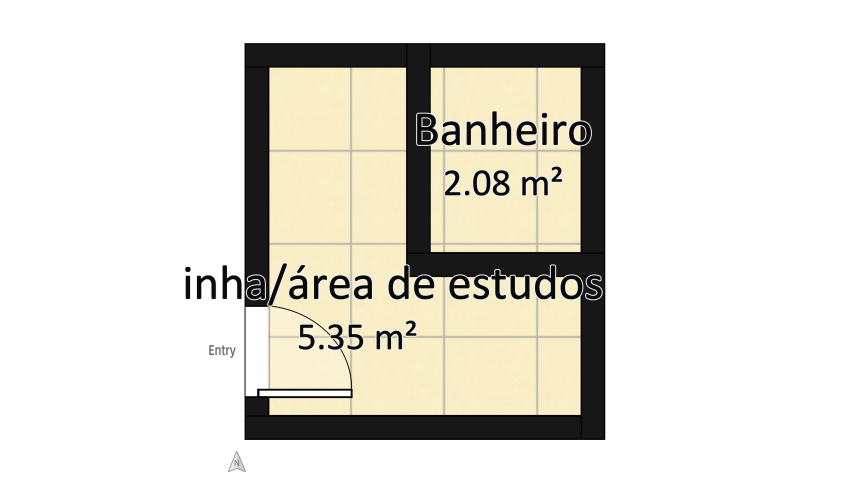 Micro House floor plan 7.44