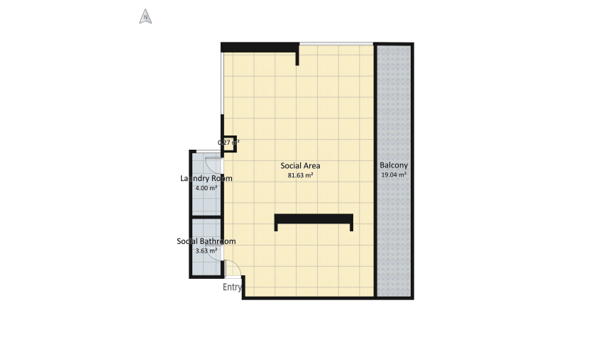 SAHMA APARTMENTS - PH TYPE 1 floor plan 208.41