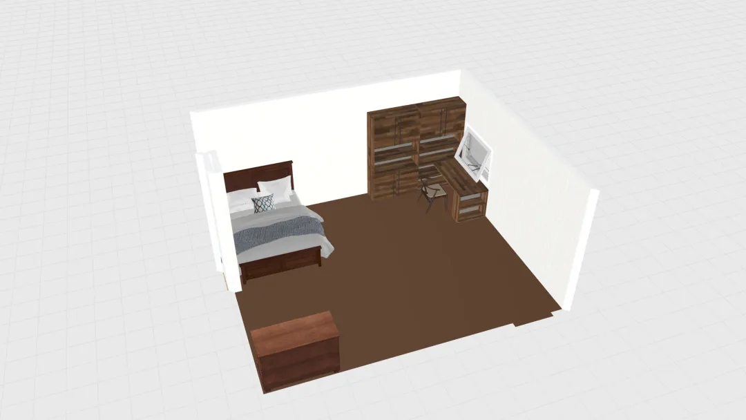 dream bed room 3d design renderings