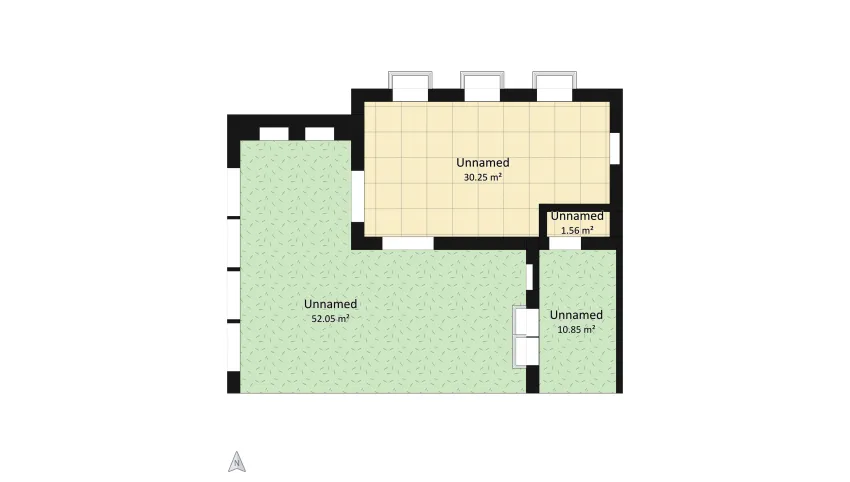 Holiday bungalow floor plan 94.72
