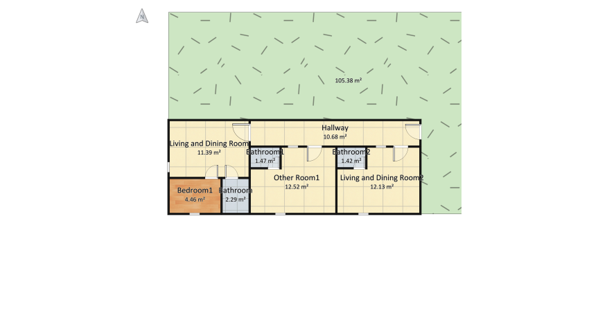 Apartment floor plan 287.91