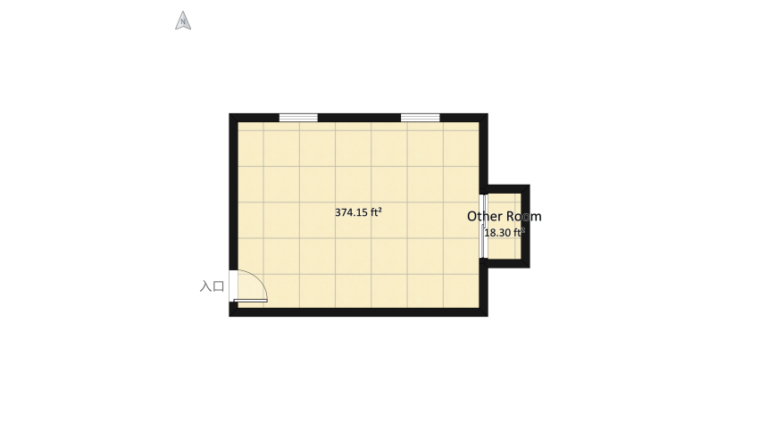 Amado's room floor plan 40.1