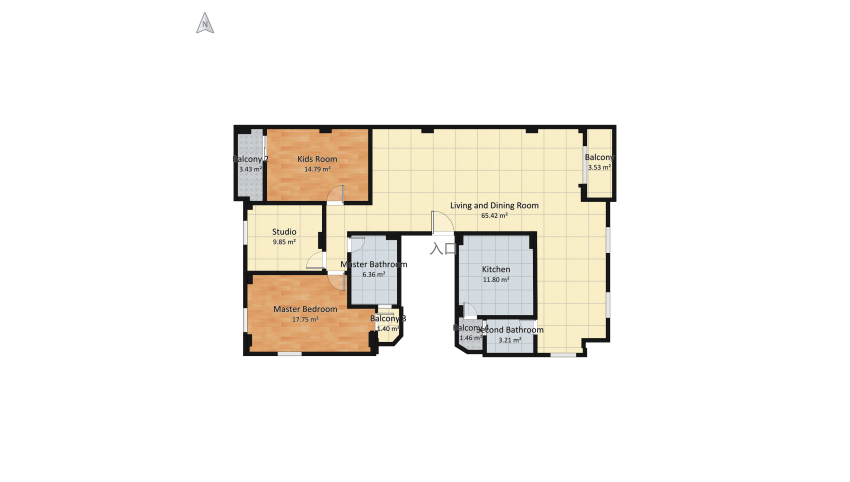 Own Flat Design floor plan 140.81