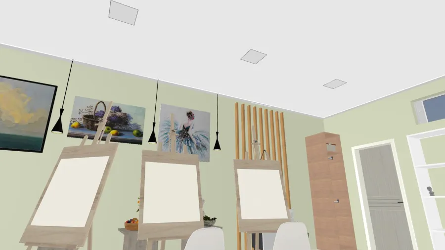 кабинет живописи 3d design renderings