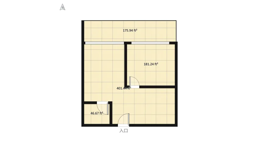 STUDIO APARTMENT floor plan 83.21