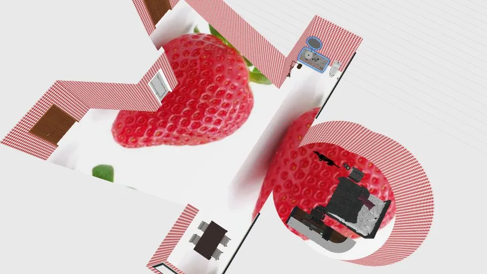 Harry strawberry hus 3d design renderings