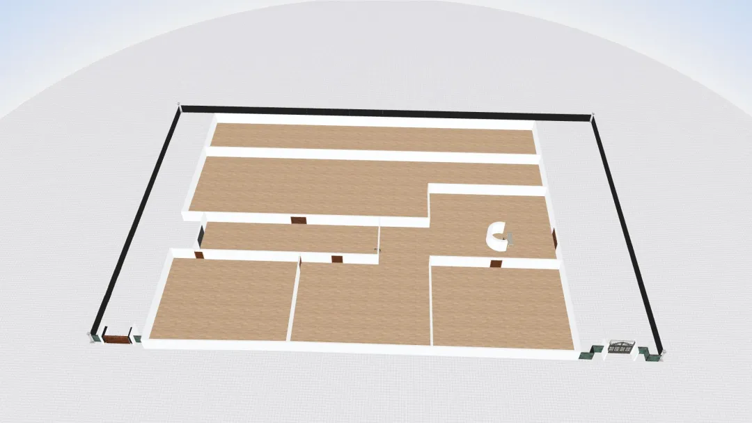 Complete full floor plan 3d design renderings
