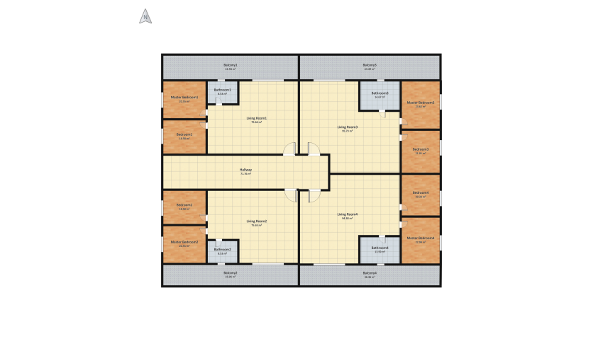 Modern Complex floor plan 3209.18