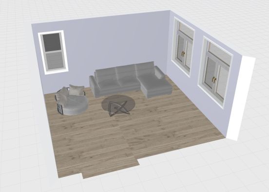 Living room samplw Design Rendering