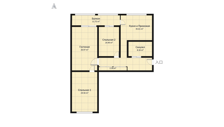 Casa M floor plan 207.61