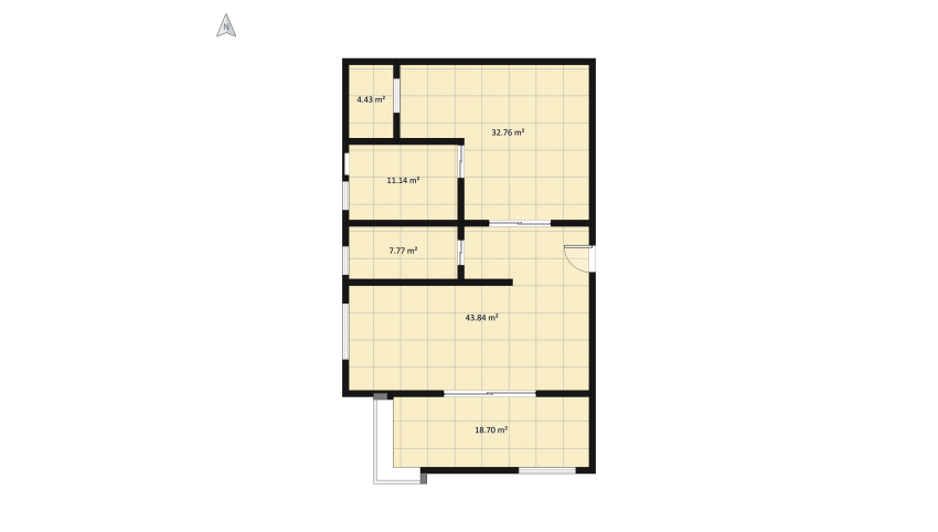 Comfortable apartment floor plan 132.5