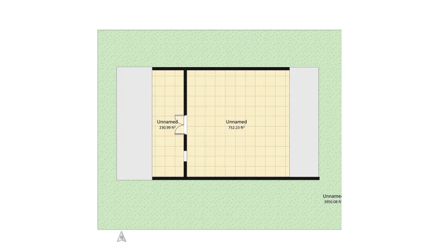 Roof of garden floor plan 448.39