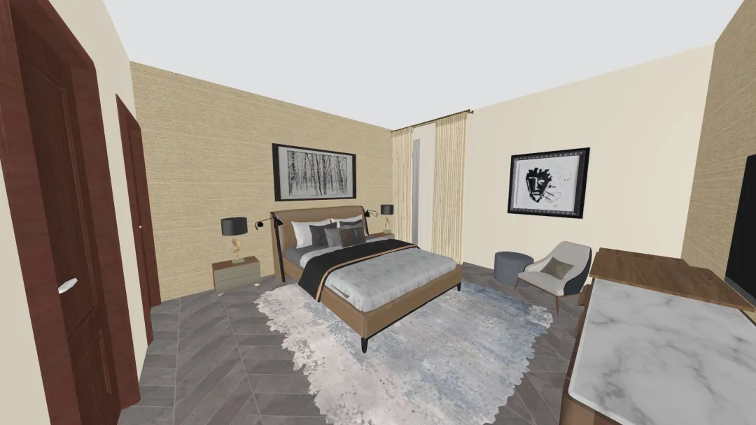 Bedroom Sanabe 2021 3d design renderings