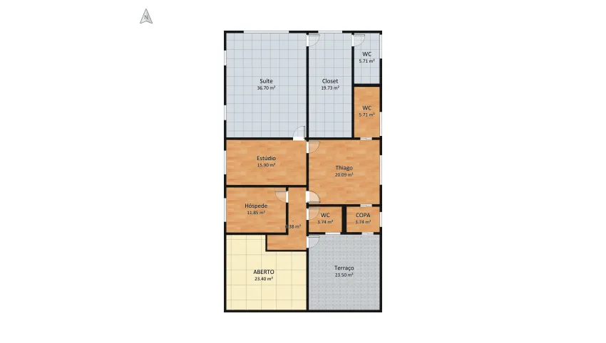 Casa CABV - Versão 18 - Supeior floor plan 190.55