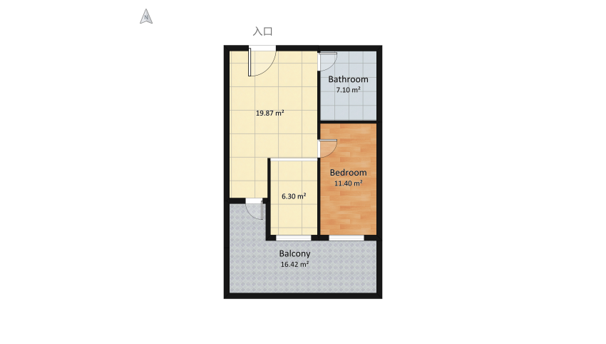 My Home 2F floor plan 68.62
